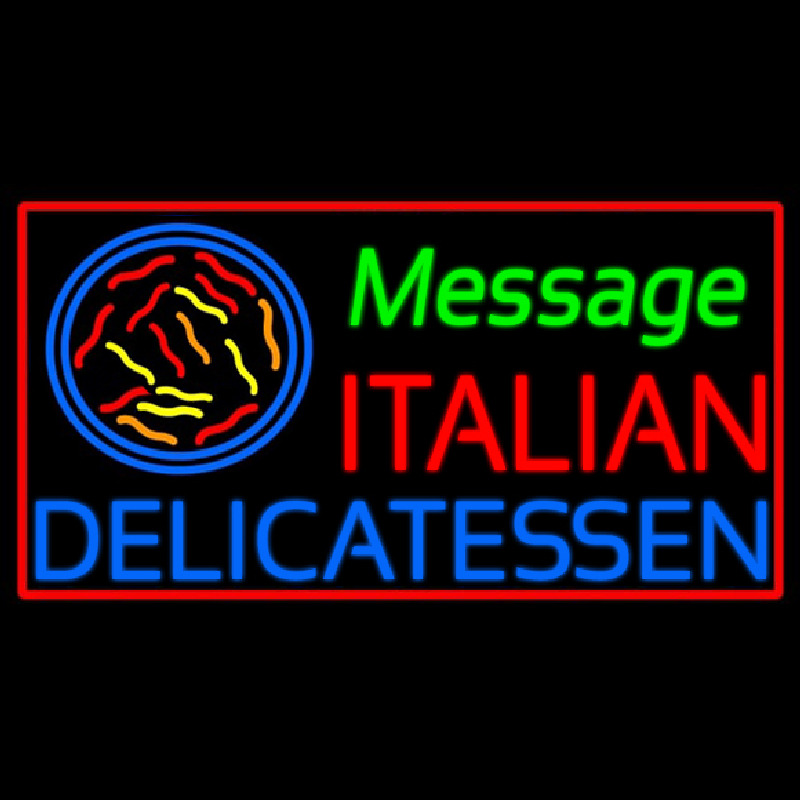 Custom Italian Delicatessen Neontábla