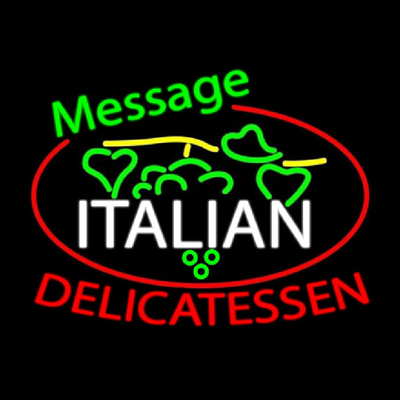 Custom Italian Delicatessen Neontábla