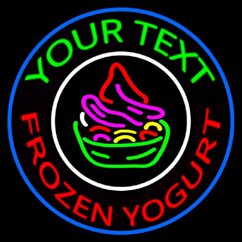Custom Made Frozen Yogurt Neontábla