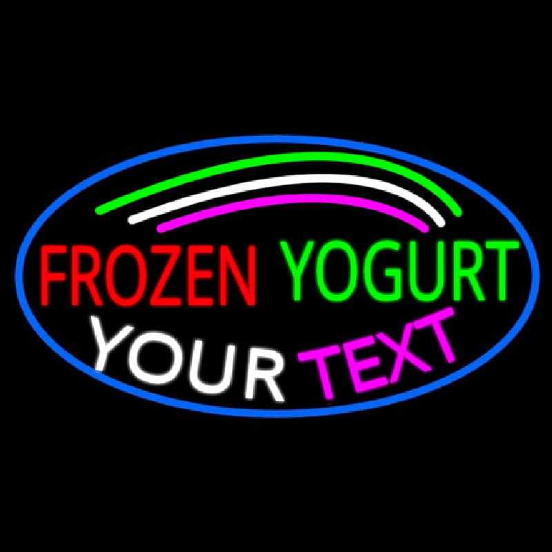 Custom Made Frozen Yogurt Neontábla