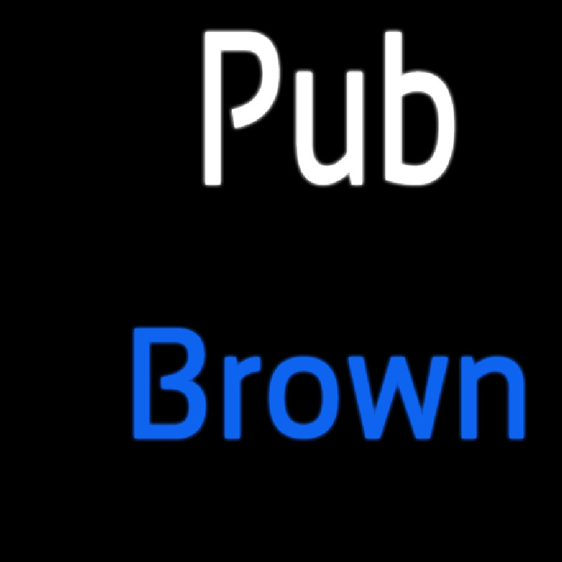 Custom Pub Brown 2 Neontábla
