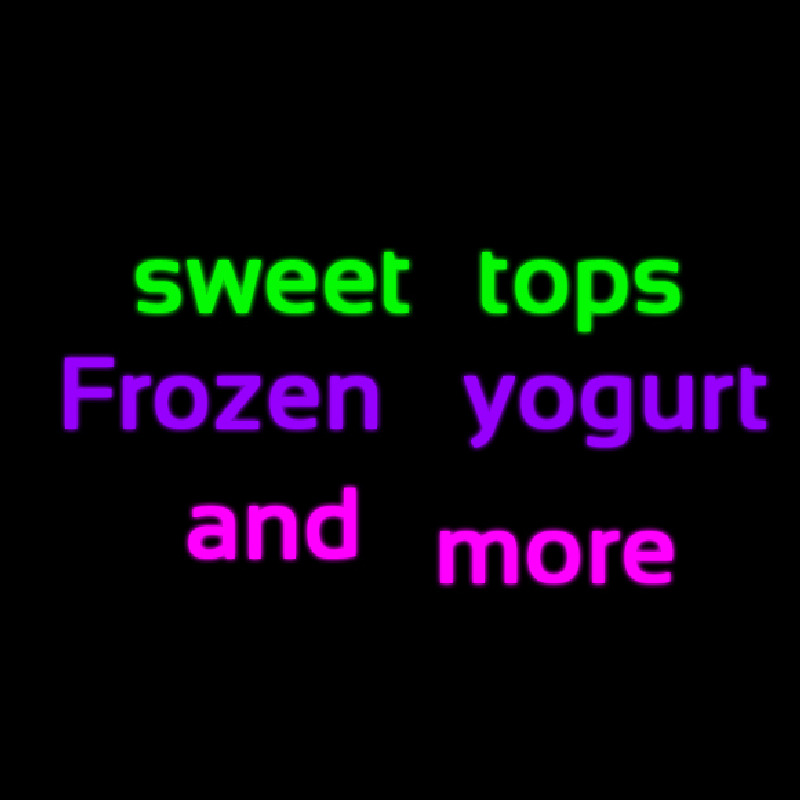Custom Sweet Tops Frozen Yogurt And More 1 Neontábla