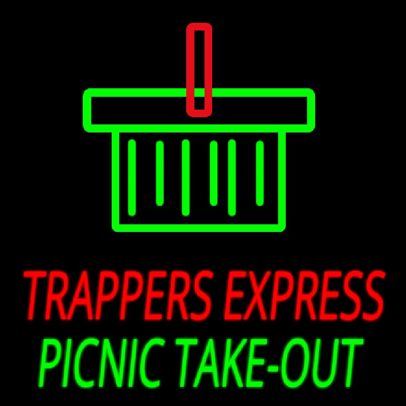 Custom Trappers E press Picnic Take Out Neontábla