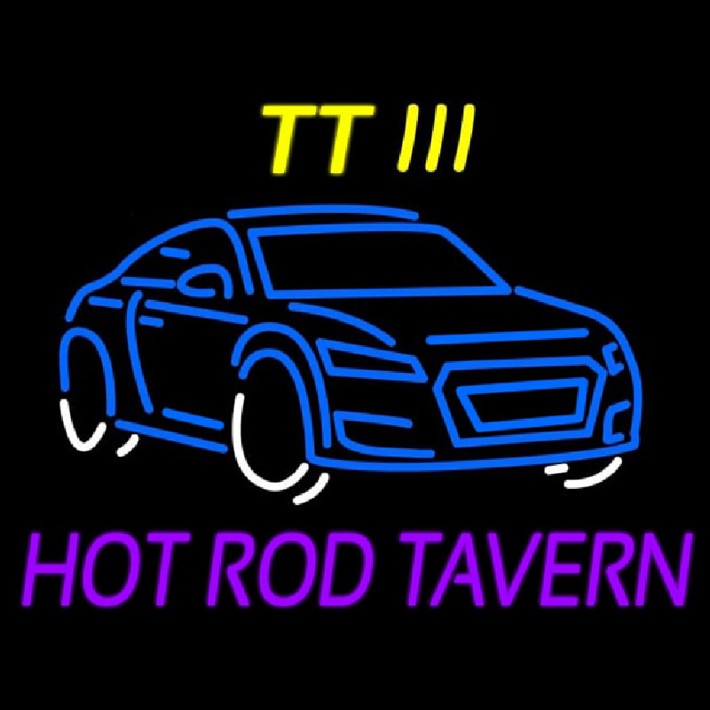 Custom Tt 3 Hot Rod Tavern Car Logo 1 Neontábla