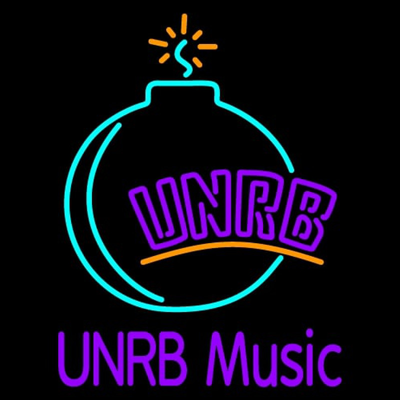 Custom UNRB Music Logo Neontábla