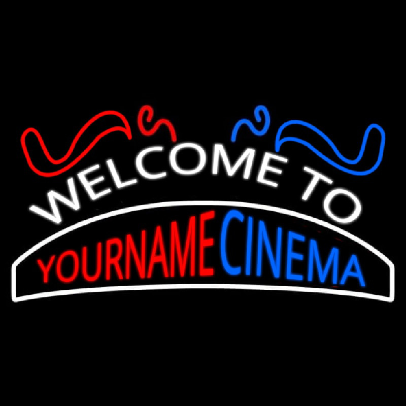 Custom Welcome To Cinema Neontábla