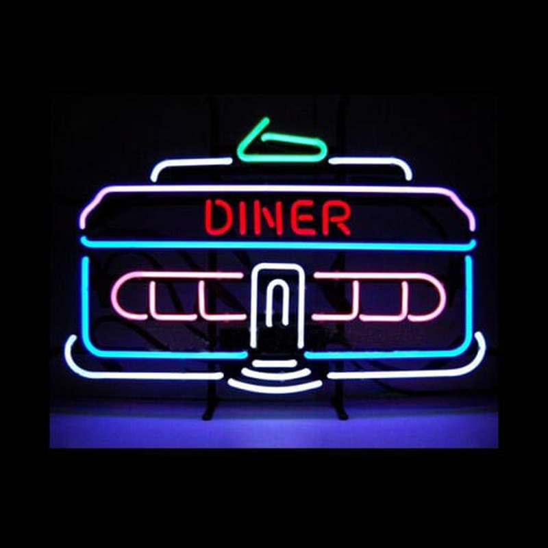 DINER CAR 1950 Classic Retro Restaurant Neontábla