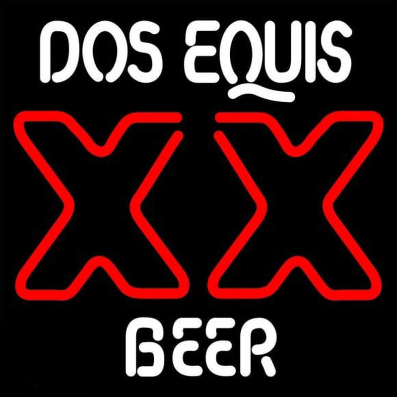 DOS Equis Beer Sign Neontábla