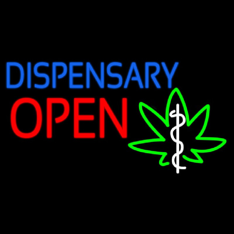 Dispensary Open Neontábla