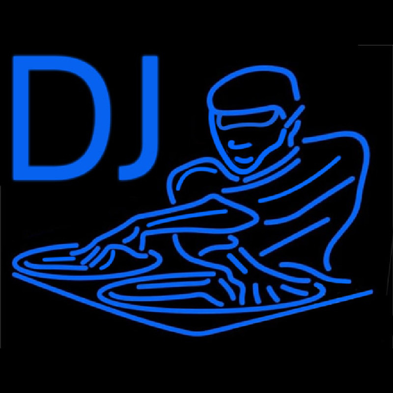 Dj Disc Jockey Disco Music 1 Neontábla