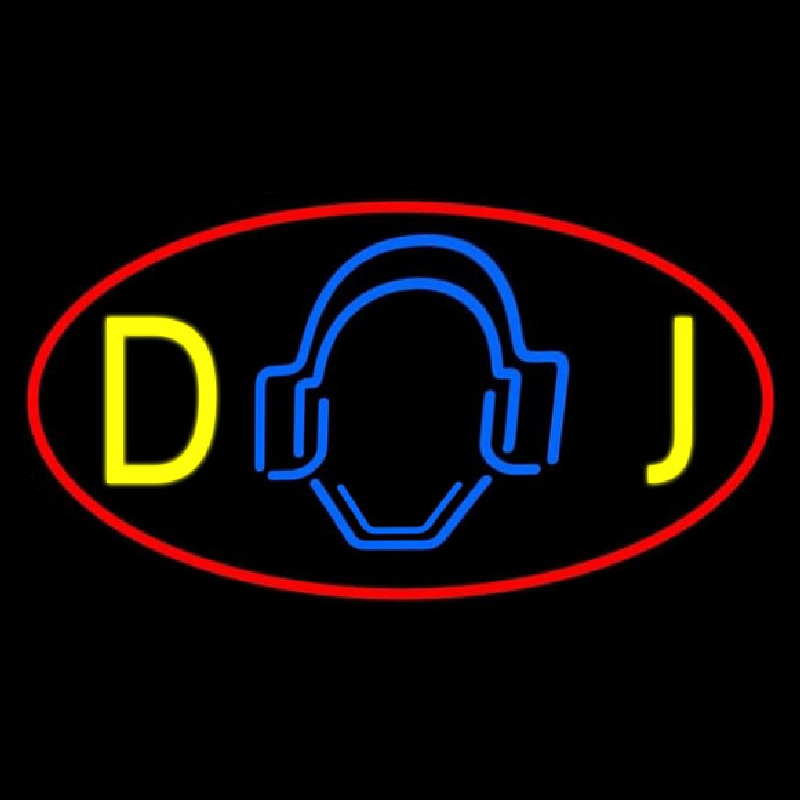 Dj Logo 5 Neontábla