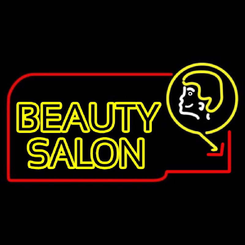Double Stroke Beauty Salon Neontábla
