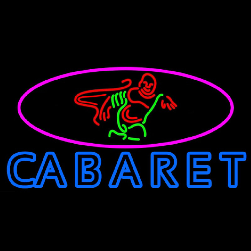Double Stroke Cabaret Logo Neontábla