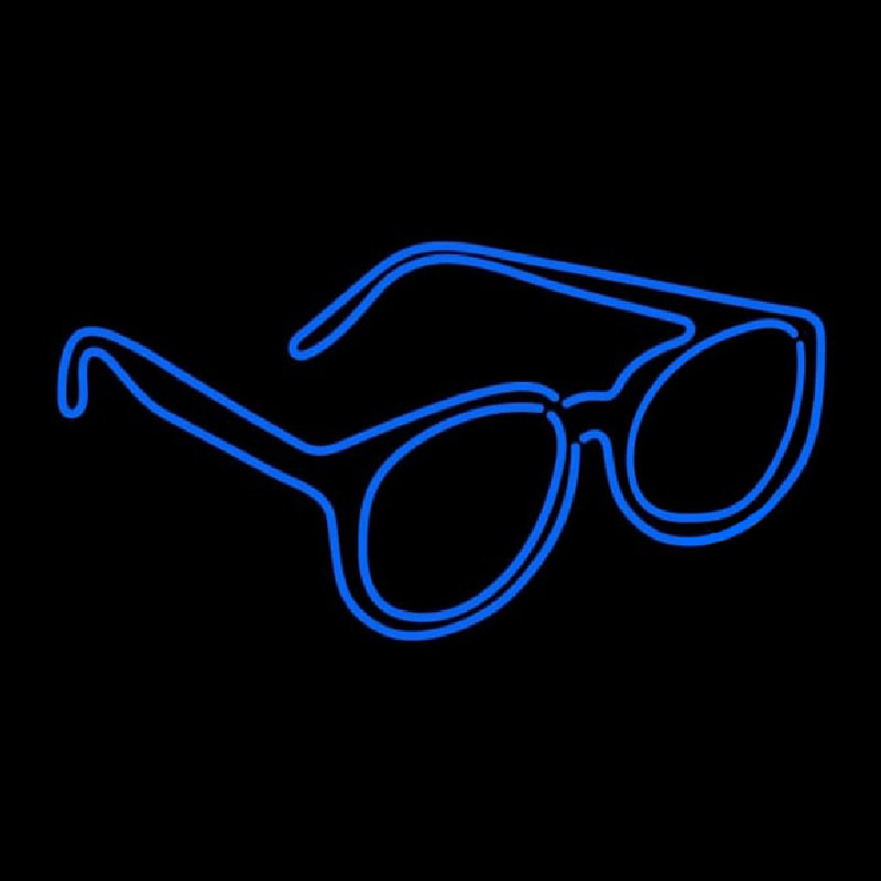 Double Stroke Glasses Logo Neontábla