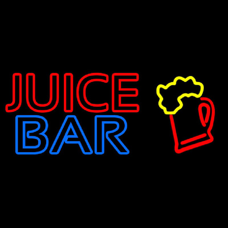 Double Stroke Juice Bar With Grapes Neontábla