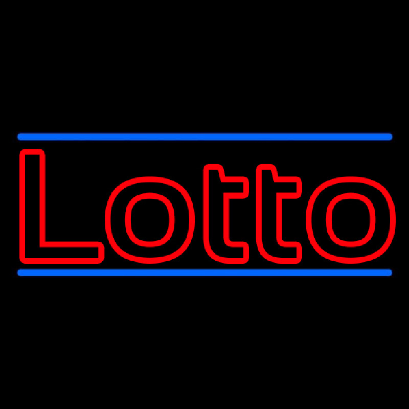 Double Stroke Lotto Neontábla