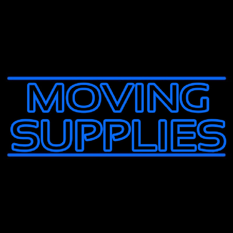Double Stroke Moving Supplies Neontábla