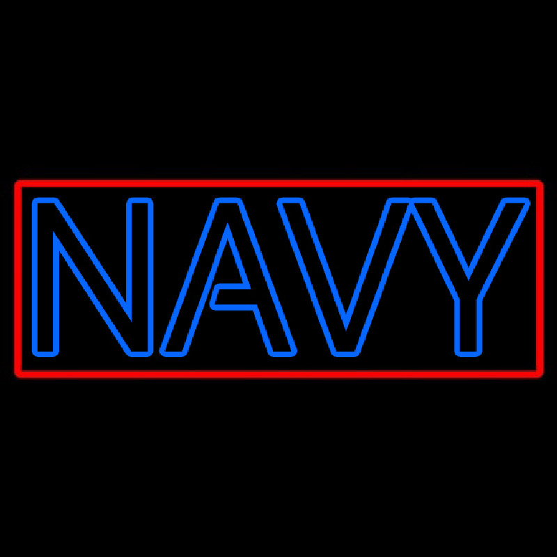Double Stroke Navy Neontábla