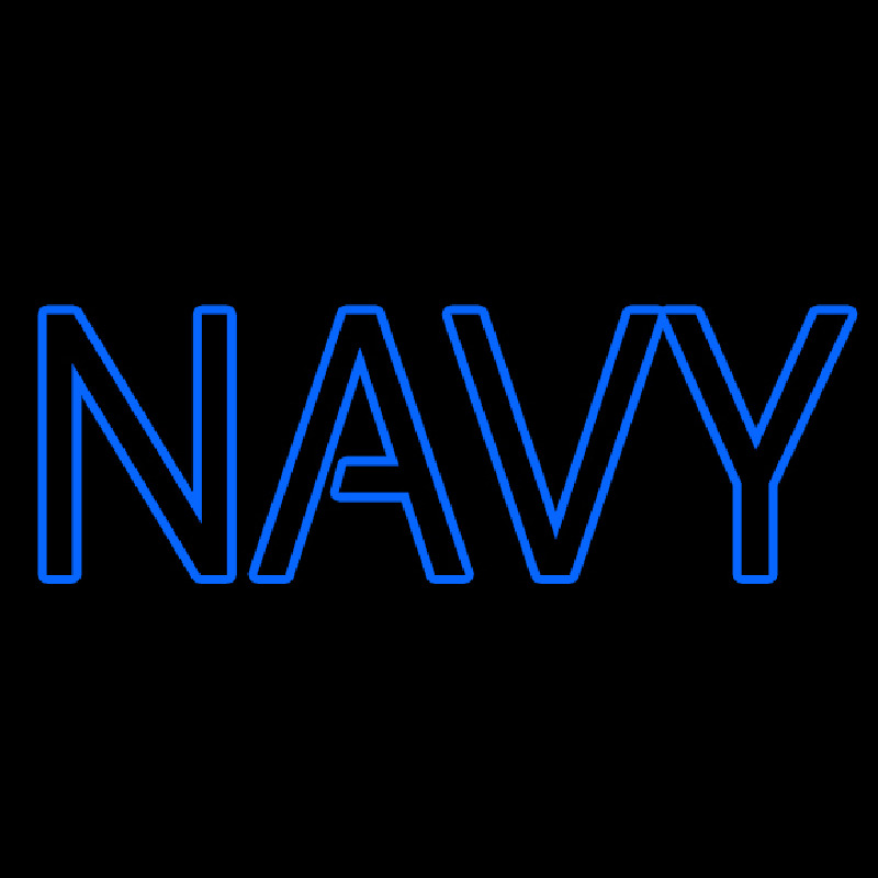 Double Stroke Navy Neontábla