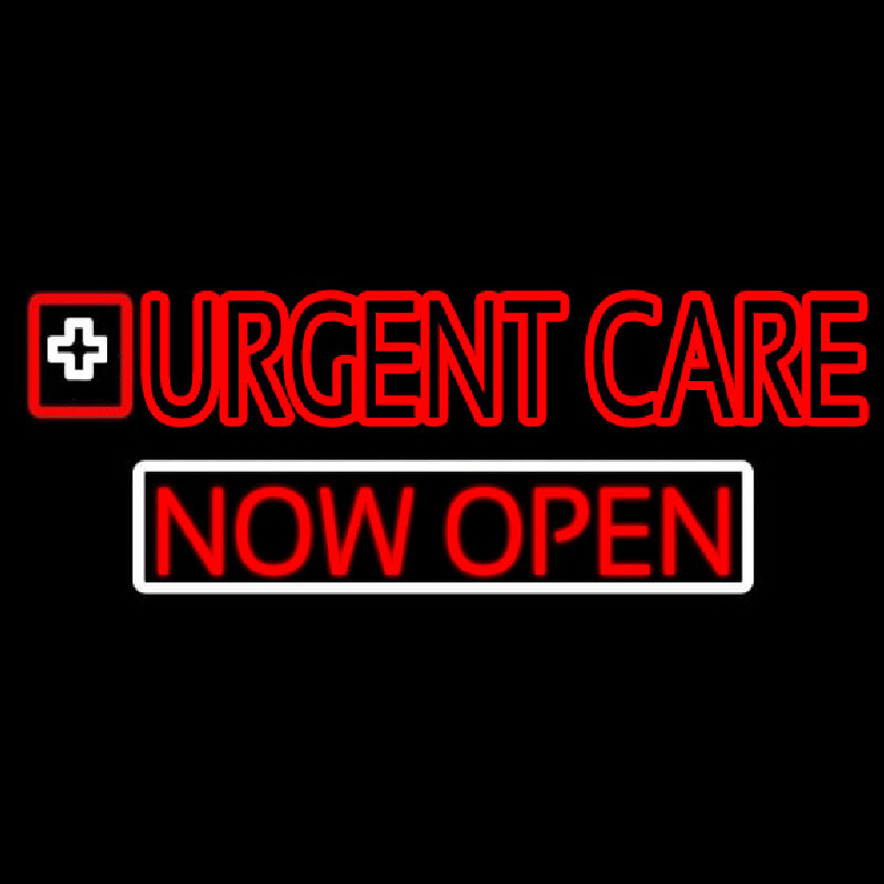 Double Stroke Urgent Care Now Open Neontábla
