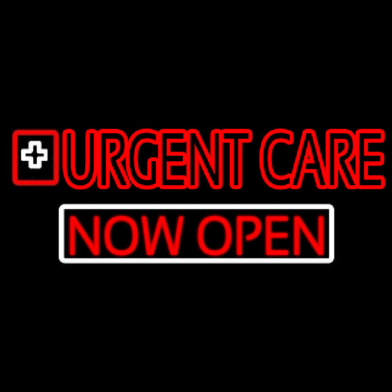 Double Stroke Urgent Care Now Open Neontábla