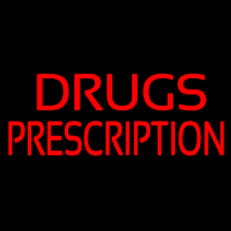 Drugs Prescription Neontábla