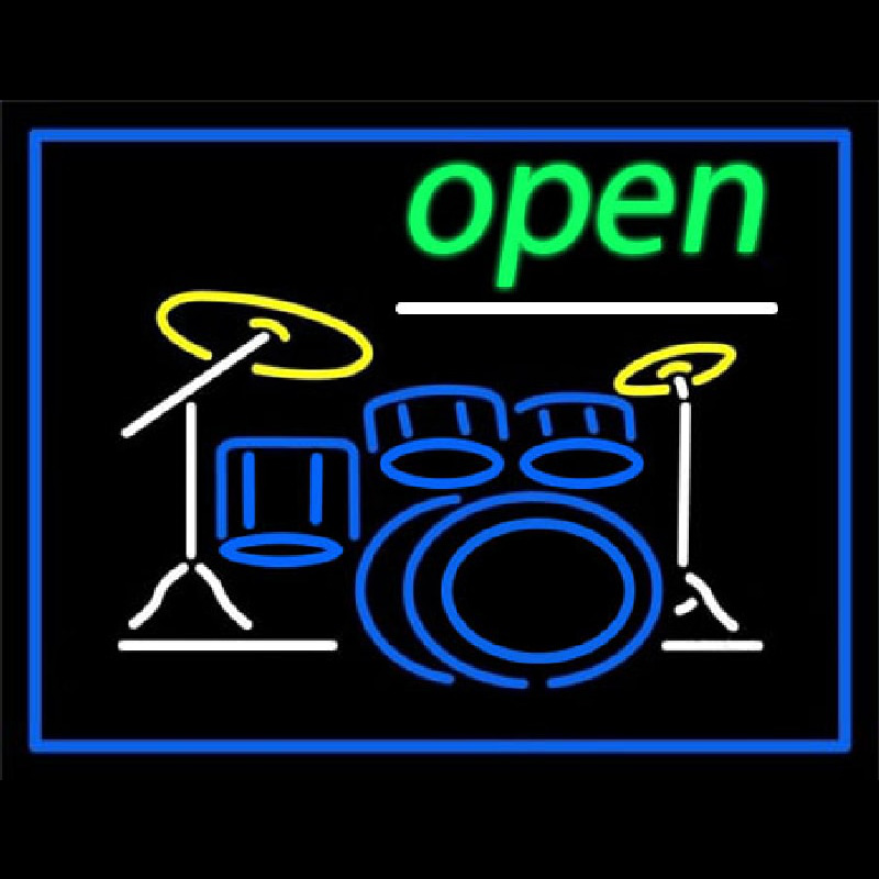 Drum Open Neontábla