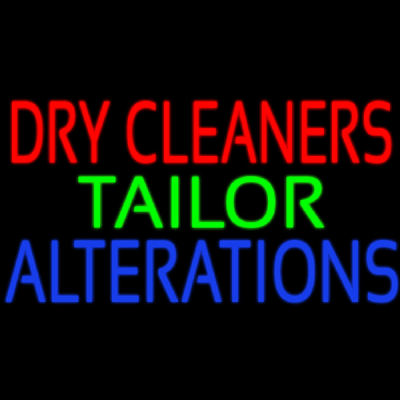 Dry Cleaners Tailor Alterations Neontábla