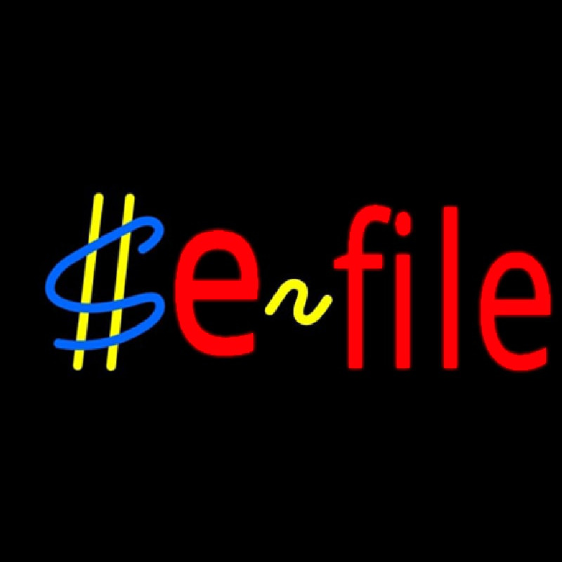 E File Neontábla