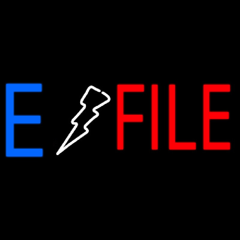 E File Neontábla