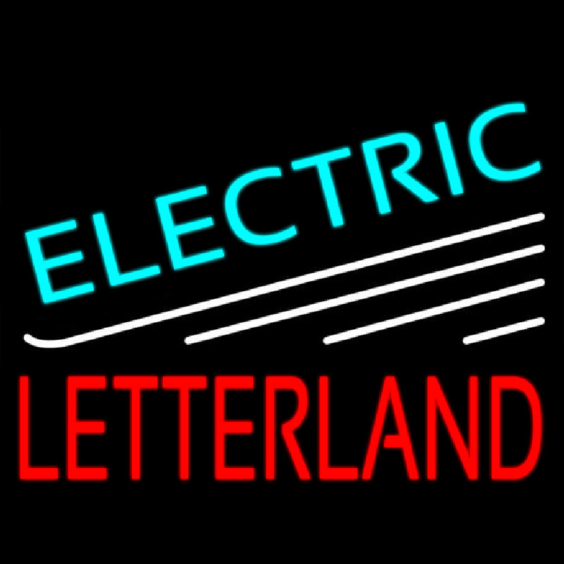 Electric Letterland Neontábla
