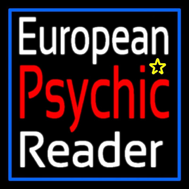 European Psychic Reader Neontábla