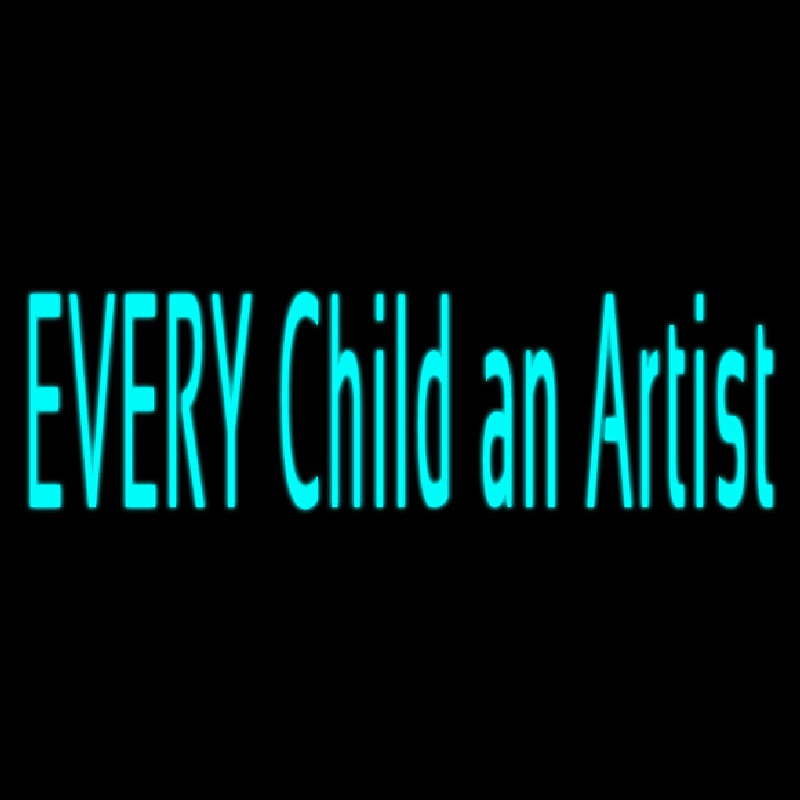 Every Child An Artist Neontábla