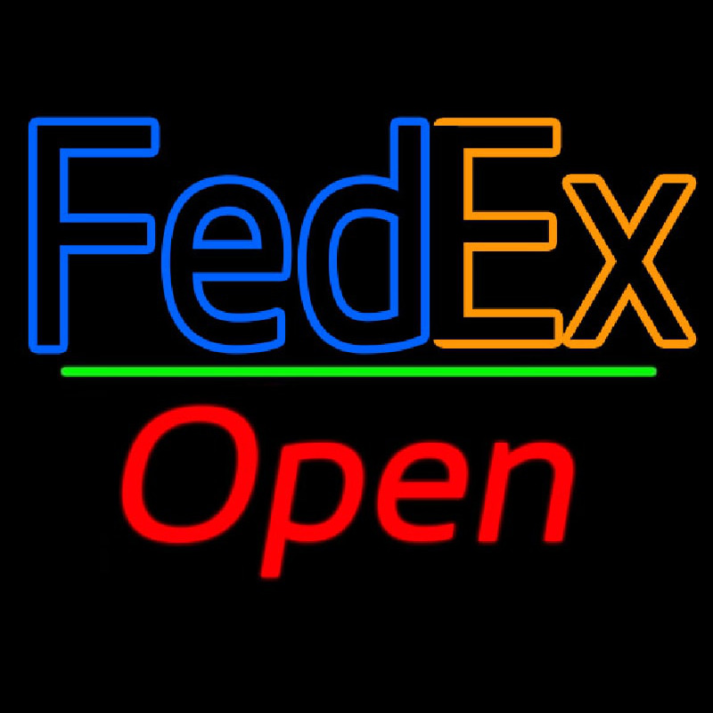 Fede  Logo With Open 2 Neontábla