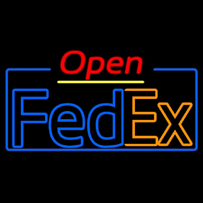 Fede  Logo With Open 4 Neontábla
