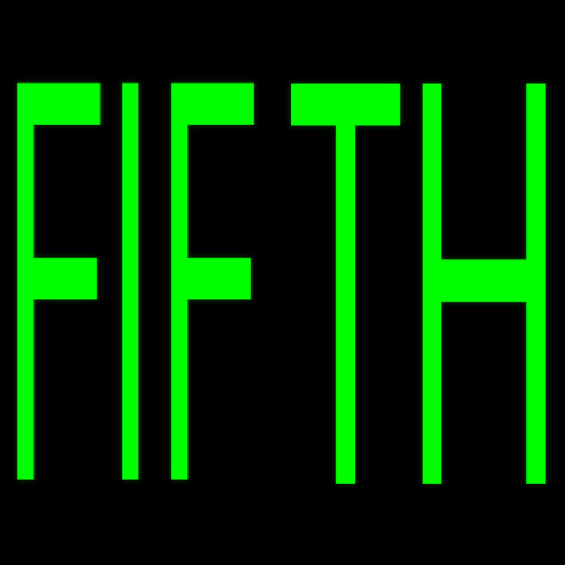 Fifth Neontábla