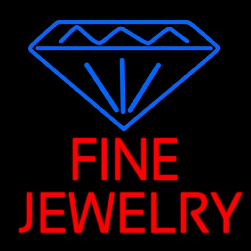 Fine Jewelry Block Neontábla
