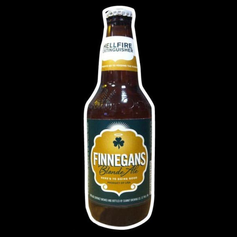 Finnegans Bottle Beer Sign Neontábla