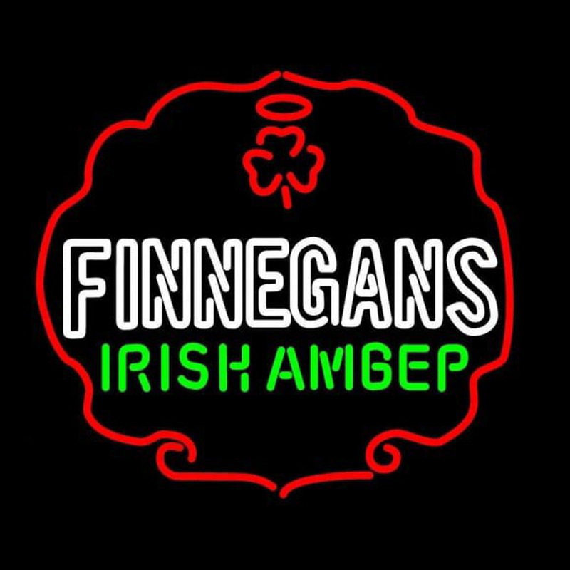 Finnegans Green Logo Beer Sign Neontábla
