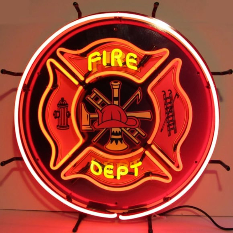 Fire Department Neontábla