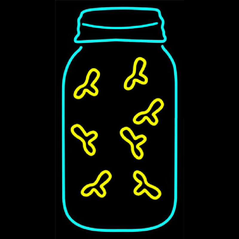 Fireflies In A Jar Neontábla