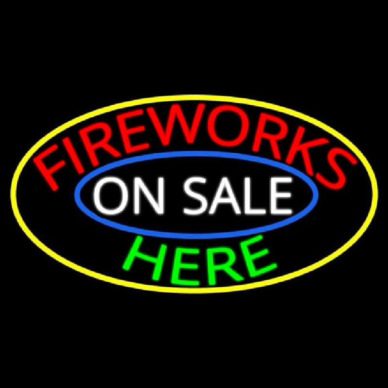 Fireworks On Sale Here Neontábla
