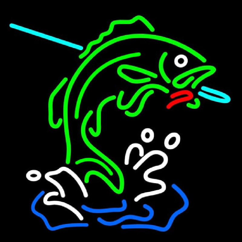 Fish Logo Neontábla