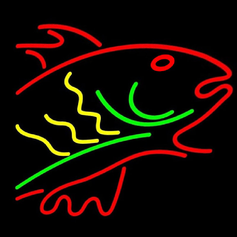 Fish Logo Neontábla