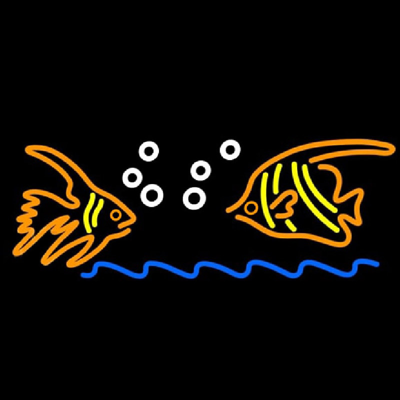 Fish Logo Neontábla