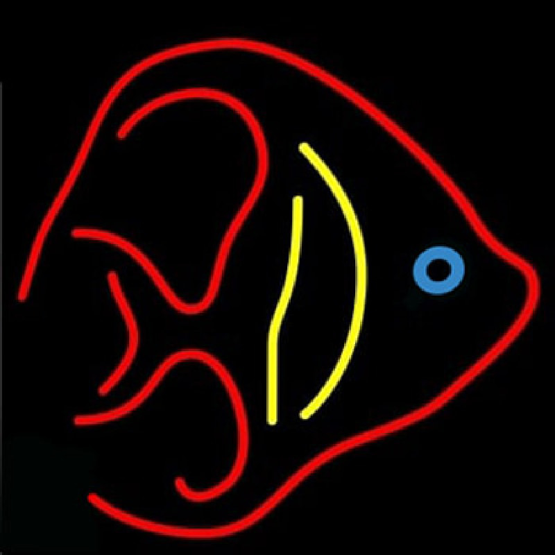 Fish Logo Seafood  Neontábla