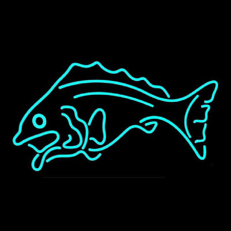 Fish Tuquoise Logo 1 Neontábla