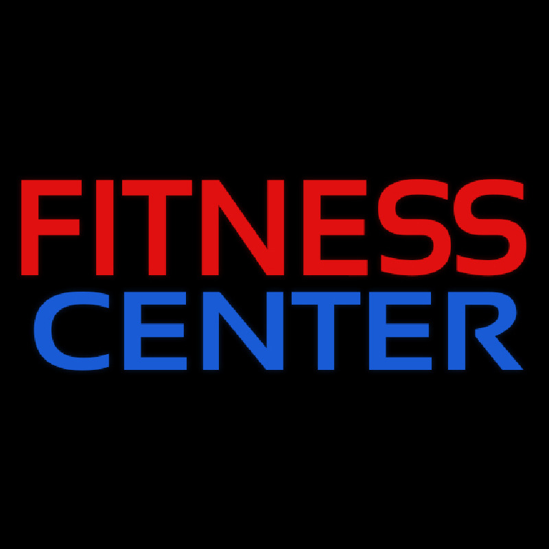 Fitness Center In Red Neontábla