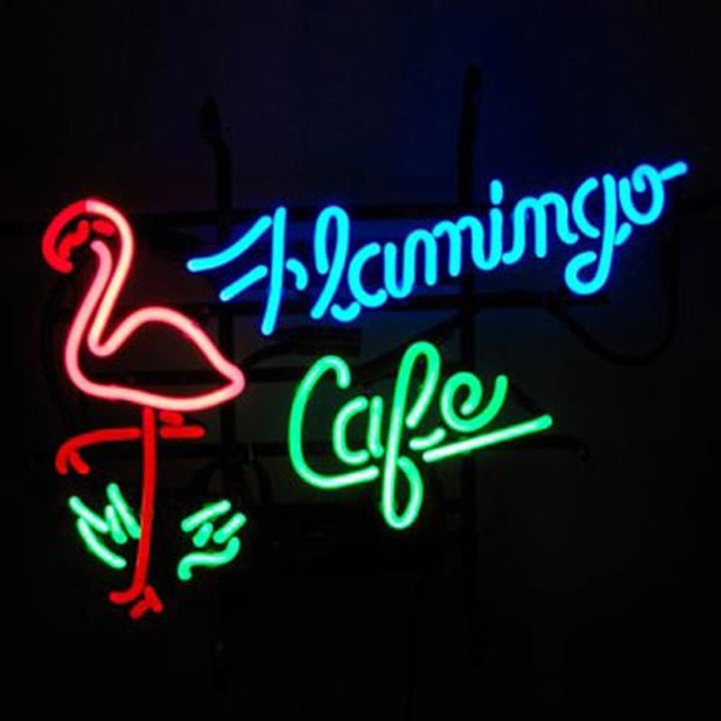 Flamingo Cafe Bolt Neontábla