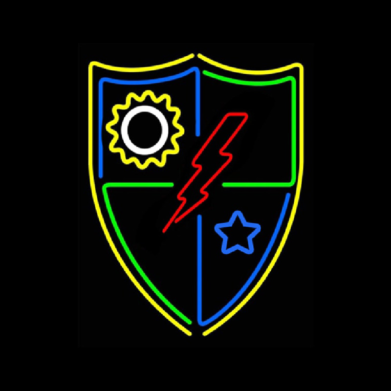 Flash Shield Logo Neontábla